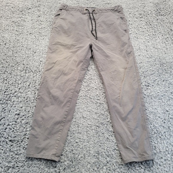 American Eagle Pants Mens Small Gray Joggers Tapered Lounge Drawstring Casual - Picture 3 of 10